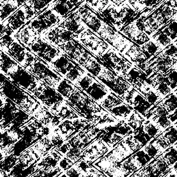 Чорно Біла Гранжева Текстура Галасливий Візерунок — стоковий вектор