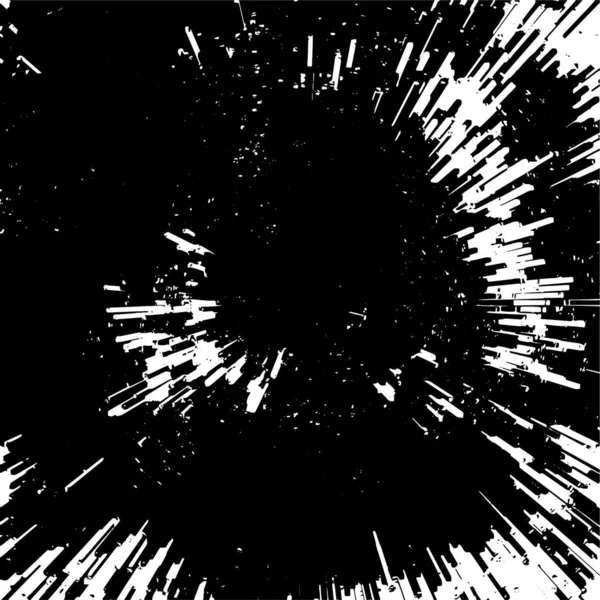 Zwart Wit Gekrast Decor Met Lijnen Grunge Achtergrond Abstracte Vectorillustratie — Stockvector