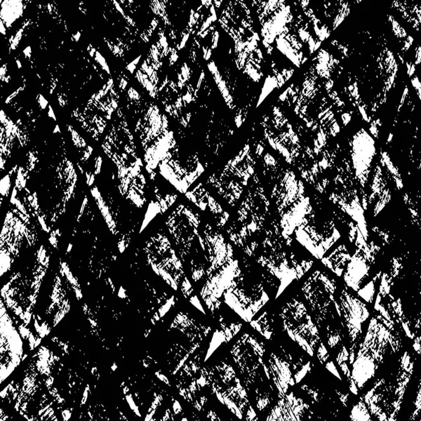 Gestörter Hintergrund Schwarz Weißer Textur Mit Punkten Flecken Kratzern Und — Stockvektor