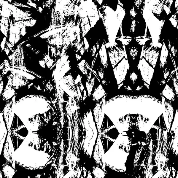 Vektor Ilustrasi Latar Belakang Grunge Abstrak Hitam Dan Putih - Stok Vektor