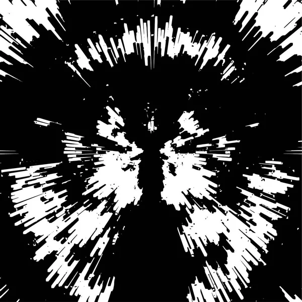 Zwart Wit Gekrast Decor Grunge Achtergrond Abstracte Vector Illustratie — Stockvector