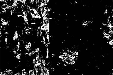 Sert siyah-beyaz dokular. Grunge 'un geçmişi. Soyut doku etkisi. Vektör İllüstrasyonu.