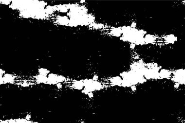 Sert siyah-beyaz dokular. Grunge 'un geçmişi. Soyut doku etkisi. Vektör İllüstrasyonu.