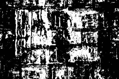 Sert siyah-beyaz dokular. Grunge 'un geçmişi. Soyut doku etkisi. Vektör İllüstrasyonu.