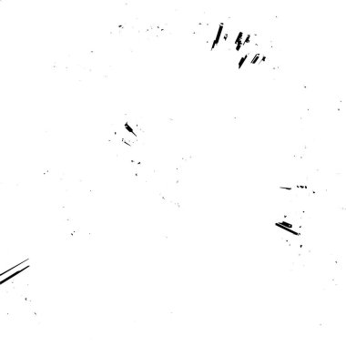 Siyah beyaz arka plan, eski püskü boya ve alçı çatlaklarından oluşan duvar. vektör illüstrasyonu 