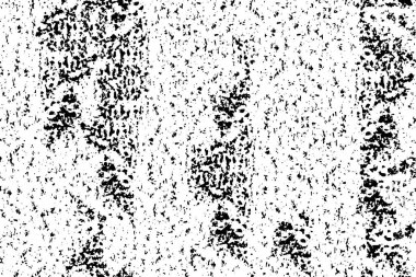 Grunge üst üste biniyor. Soyut siyah-beyaz vektör arkaplanı. Çatlak, leke ve noktalarda kirli desenli tek renkli klasik yüzey. Karanlık korku tarzında eski bir duvar.