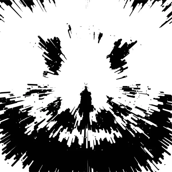 Fond Rayé Noir Blanc Fond Grunge Illustration Vectorielle Abstraite — Image vectorielle