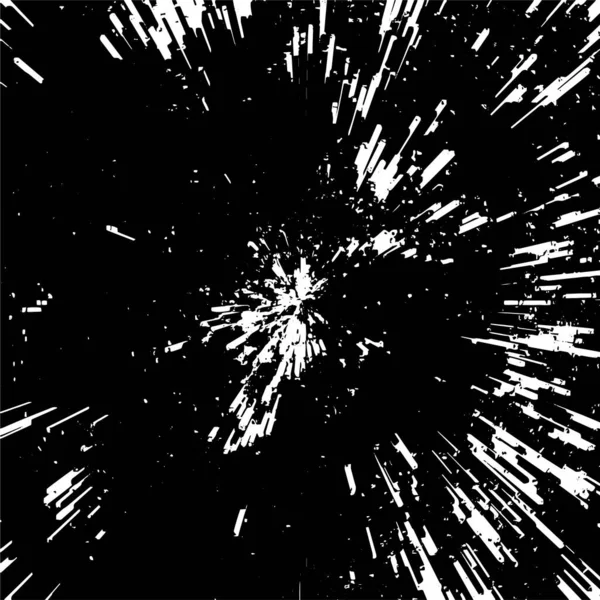 Deteriorated Black White Grunge Background Vector Illustration — Stock Vector