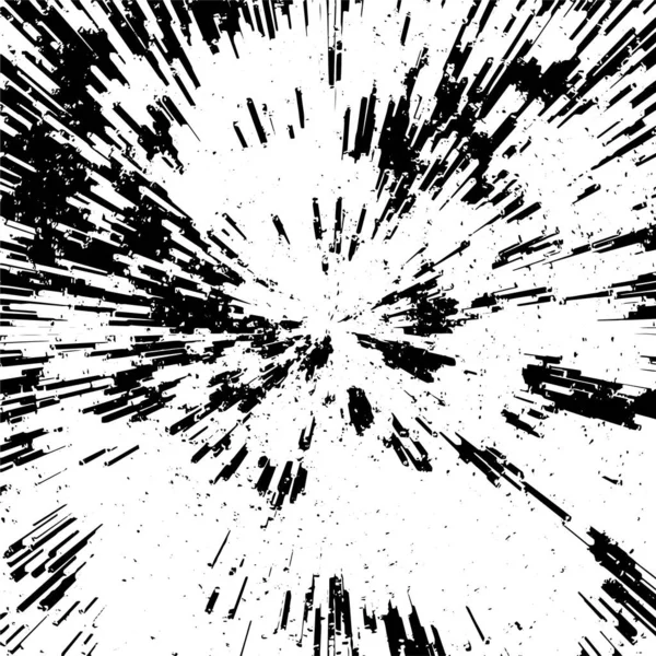 Fond Grunge Noir Blanc Détérioré Illustration Vectorielle — Image vectorielle