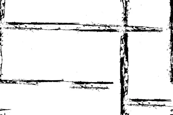Distressed Overlay Textur Aus Rissigem Beton Schwarz Und Weiß — Stockvektor