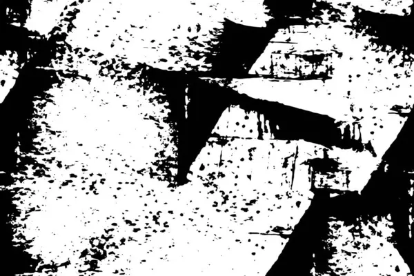 Чорно Білий Гранжевий Текстурний Фон Абстрактна Векторна Ілюстрація — стоковий вектор