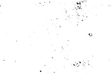 Grunge üst üste biniyor. Soyut siyah-beyaz vektör arkaplanı. Çatlak, leke ve noktalarda kirli desenli tek renkli klasik yüzey. Karanlık korku tarzında eski bir duvar.