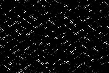 Grunge üst üste biniyor. Soyut siyah-beyaz vektör arkaplanı. Çatlak, leke ve noktalarda kirli desenli tek renkli klasik yüzey. Karanlık korku tarzında eski bir duvar.