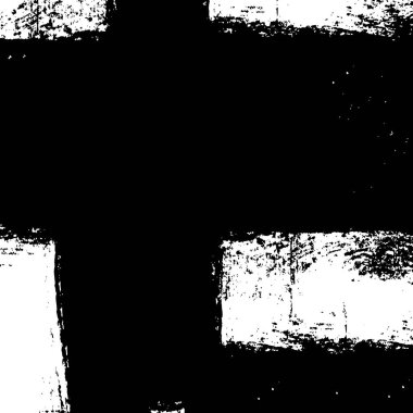 Grunge üst üste biniyor. Soyut siyah-beyaz vektör arkaplanı. Çatlak, leke ve noktalarda kirli desenli tek renkli klasik yüzey. Karanlık korku tarzında eski bir duvar.