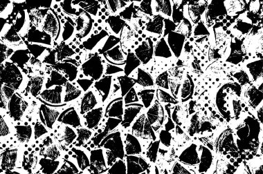 Vuruşlarla yapılan soyut grungy deseni