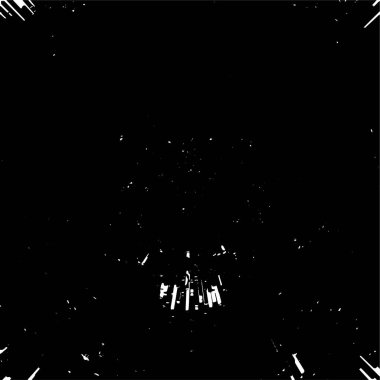 Sıçramalarla yapılmış desenli siyah beyaz tasarım.