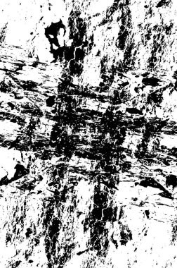 Sıkıntılı grunge siyah beyaz boyadan yapılmış.