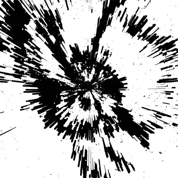 黒と白のグラウンジの背景 シャビーペイントとプラスターの亀裂の壁 ベクトルイラスト — ストックベクタ