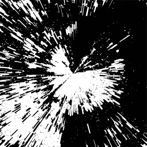 Rayures Abstraites Sur Papier Peint Fond Noir Blanc Endommagé — Image vectorielle