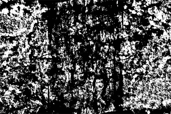Plantilla Blanco Negro Agrietada Arañazos Abstractos Fondo — Archivo Imágenes Vectoriales