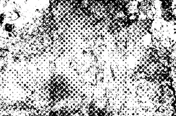 Гранжевий Чорно Білий Фон Поверхня Тріщинами Копіювати Простір Шпалери — стоковий вектор