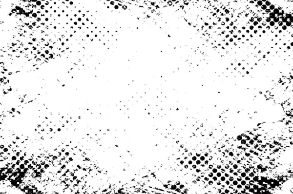 Сумнівний Гранжевий Чорно Білий Дизайн Зроблений Фарбою — стоковий вектор