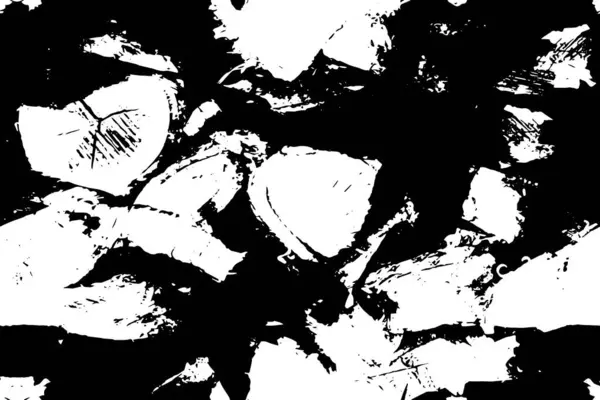 Черно Белый Рисунок Царапинами Абстрактный Баннер Копирования Пространства — стоковый вектор
