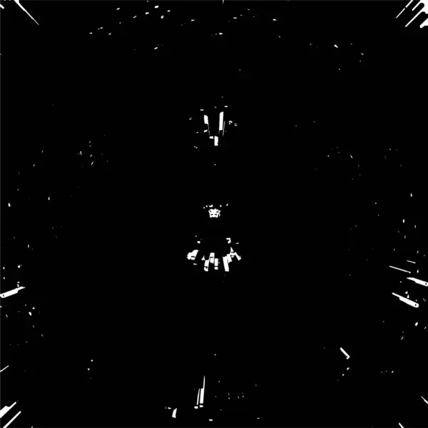 コピースペースのための黒と白のステンドバナー 傷が付いている抽象的なグングリーの背景 — ストックベクタ