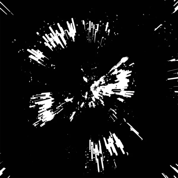 Schwarz Weißes Muster Mit Kratzern Abstraktes Banner Für Kopierraum — Stockvektor