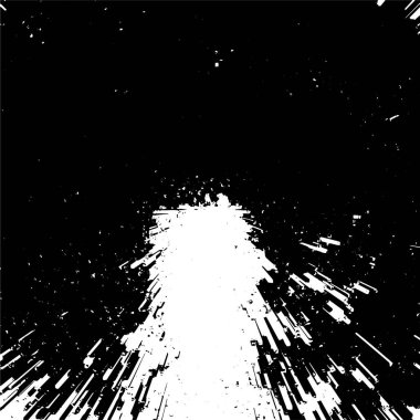 Çizik ve çiziklerle dolu siyah beyaz bir arka plan. Soyut vektör illüstrasyonu.