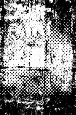 Grunge Vektör Doku Arkaplanı. Gürültüyle Kolayca Üzüntü Yaratmak, Tırmalamak, Bağbozumu Efekti