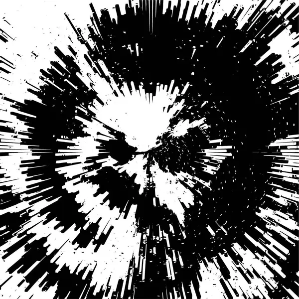 Fondo Grunge Abstracto Textura Monocromática Diseño Texturizado Blanco Negro — Archivo Imágenes Vectoriales