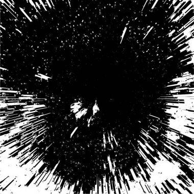 Grunge Siyah ve Beyaz Şehir Vektör Doku Şablonu. Noktalanmış, çizilmiş, Gürültü ve tahılla klasik efekt oluşturulması kolay. Karanlık Toz Örtüsü Tehlike Arkaplanı. Yaşlanma Tasarımı Elementi
