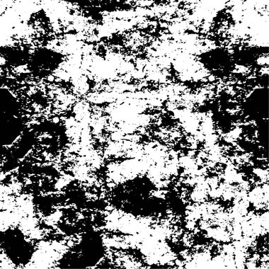 Grunge Siyah ve Beyaz Şehir Vektör Doku Şablonu. Noktalanmış, çizilmiş, Gürültü ve tahılla klasik efekt oluşturulması kolay. Karanlık Toz Örtüsü Tehlike Arkaplanı. Yaşlanma Tasarımı Elementi