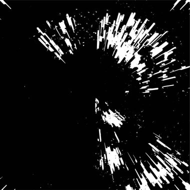 Grunge Siyah ve Beyaz Şehir Vektör Doku Şablonu. Noktalanmış, çizilmiş, Gürültü ve tahılla klasik efekt oluşturulması kolay. Karanlık Toz Örtüsü Tehlike Arkaplanı. Yaşlanma Tasarımı Elementi