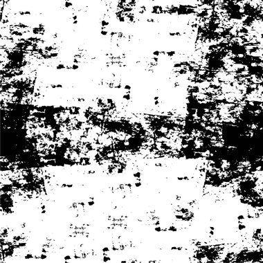Grunge Siyah ve Beyaz Şehir Vektör Doku Şablonu. Noktalanmış, çizilmiş, Gürültü ve tahılla klasik efekt oluşturulması kolay. Karanlık Toz Örtüsü Tehlike Arkaplanı. Yaşlanma Tasarımı Elementi