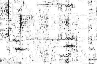 Grunge Siyah ve Beyaz Şehir Vektör Doku Şablonu. Noktalanmış, çizilmiş, Gürültü ve tahılla klasik efekt oluşturulması kolay. Karanlık Toz Örtüsü Tehlike Arkaplanı. Yaşlanma Tasarımı Elementi