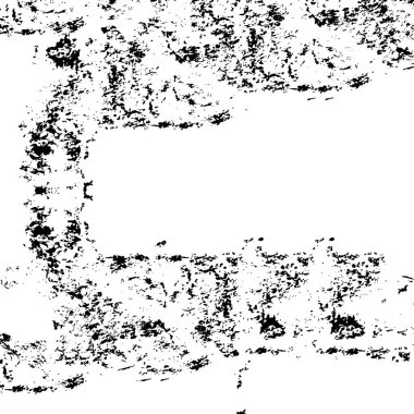 Grunge Siyah ve Beyaz Şehir Vektör Doku Şablonu. Noktalanmış, çizilmiş, Gürültü ve tahılla klasik efekt oluşturulması kolay. Karanlık Toz Örtüsü Tehlike Arkaplanı. Yaşlanma Tasarımı Elementi