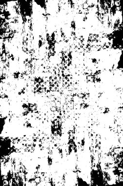 Grunge Siyah ve Beyaz Şehir Vektör Doku Şablonu. Noktalanmış, çizilmiş, Gürültü ve tahılla klasik efekt oluşturulması kolay. Karanlık Toz Örtüsü Tehlike Arkaplanı. Yaşlanma Tasarımı Elementi