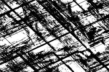 Grunge Siyah ve Beyaz Şehir Vektör Doku Şablonu. Noktalanmış, çizilmiş, Gürültü ve tahılla klasik efekt oluşturulması kolay. Karanlık Toz Örtüsü Tehlike Arkaplanı. Yaşlanma Tasarımı Elementi