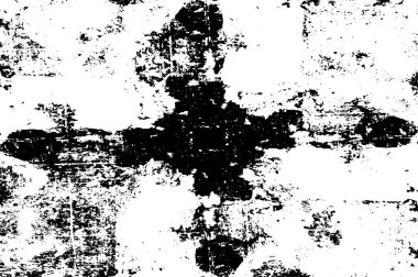 Grunge Siyah ve Beyaz Şehir Vektör Doku Şablonu. Noktalanmış, çizilmiş, Gürültü ve tahılla klasik efekt oluşturulması kolay. Karanlık Toz Örtüsü Tehlike Arkaplanı. Yaşlanma Tasarımı Elementi