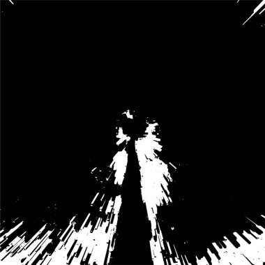 Grunge Siyah ve Beyaz Şehir Vektör Doku Şablonu. Noktalanmış, çizilmiş, Gürültü ve tahılla klasik efekt oluşturulması kolay. Karanlık Toz Örtüsü Tehlike Arkaplanı. Yaşlanma Tasarımı Elementi