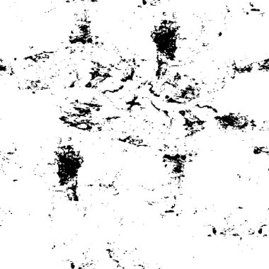 Grunge Siyah ve Beyaz Şehir Vektör Doku Şablonu. Noktalanmış, çizilmiş, Gürültü ve tahılla klasik efekt oluşturulması kolay. Karanlık Toz Örtüsü Tehlike Arkaplanı. Yaşlanma Tasarımı Elementi