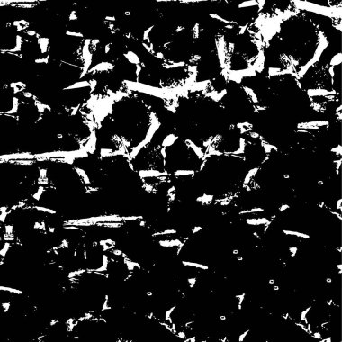Grunge Siyah ve Beyaz Şehir Vektör Doku Şablonu. Noktalanmış, çizilmiş, Gürültü ve tahılla klasik efekt oluşturulması kolay. Karanlık Toz Örtüsü Tehlike Arkaplanı. Yaşlanma Tasarımı Elementi