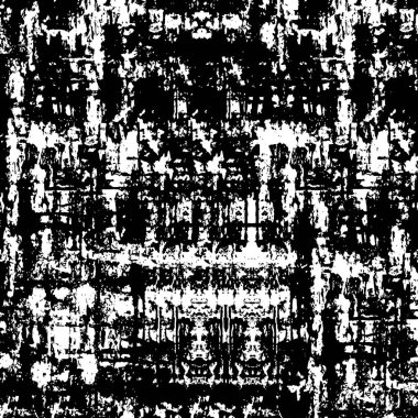 Grunge Siyah ve Beyaz Şehir Vektör Doku Şablonu. Noktalanmış, çizilmiş, Gürültü ve tahılla klasik efekt oluşturulması kolay. Karanlık Toz Örtüsü Tehlike Arkaplanı. Yaşlanma Tasarımı Elementi