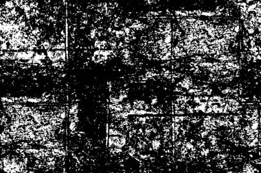 Grunge siyah ve beyaz kentsel vektör doku şablon. Karanlık dağınık toz sıkıntı arka plan kaplaması. Gürültü ve tahıl ile soyut noktalı, çizik, Vintage efekti oluşturmak kolay. Yaşlanma tasarım öğesi