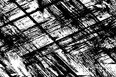 Grunge siyah ve beyaz kentsel vektör doku şablon. Karanlık dağınık toz sıkıntı arka plan kaplaması. Gürültü ve tahıl ile soyut noktalı, çizik, Vintage efekti oluşturmak kolay. Yaşlanma tasarım öğesi