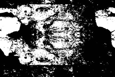 Grunge siyah ve beyaz kentsel vektör doku şablon. Karanlık dağınık toz sıkıntı arka plan kaplaması. Gürültü ve tahıl ile soyut noktalı, çizik, Vintage efekti oluşturmak kolay. Yaşlanma tasarım öğesi