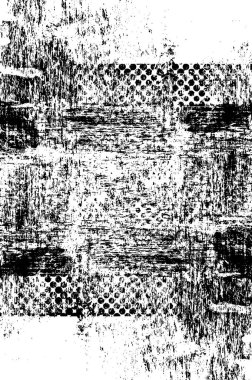 Grunge siyah ve beyaz kentsel vektör doku şablon. Karanlık dağınık toz sıkıntı arka plan kaplaması. Gürültü ve tahıl ile soyut noktalı, çizik, Vintage efekti oluşturmak kolay. Yaşlanma tasarım öğesi