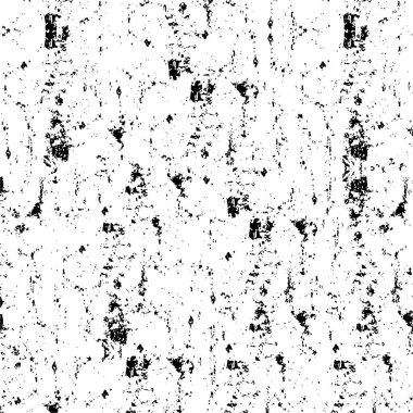 Grunge üst üste biniyor. Soyut siyah-beyaz vektör arkaplanı. Çatlak, leke ve noktalarda kirli desenli tek renkli klasik yüzey. Karanlık korku tarzında eski bir duvar.